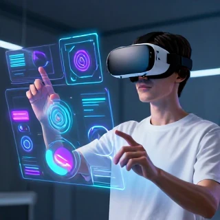 Augmented Reality  &amp; Virtual Realityتعامل انسان و فناوری
